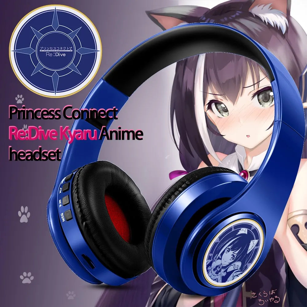 Anime Headset Miku Nakano Sanjiu Cosplay Stereo Wireless Headphone V5.0 Bluetooth Headset for PC Mobile
