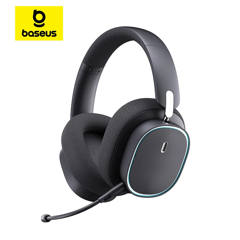 GH02 Gaming Wireless Headphone with Mic Over-Ear Headphones Bluetooth 5.3 40Mm Driver 2.4G/Wireless/Cable RGB Headsets
