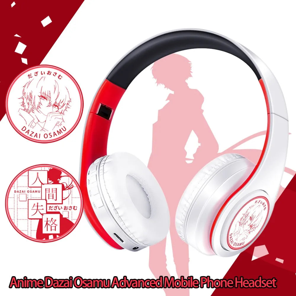 Anime Headset Miku Nakano Sanjiu Cosplay Stereo Wireless Headphone V5.0 Bluetooth Headset for PC Mobile