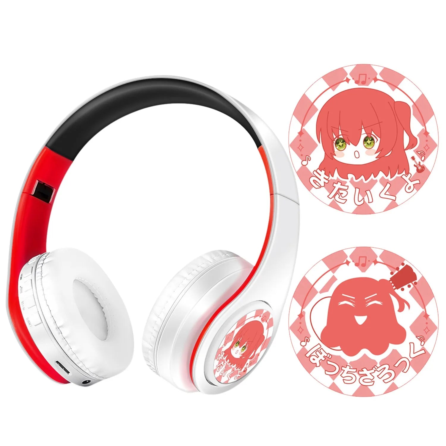 Anime Headset Miku Nakano Sanjiu Cosplay Stereo Wireless Headphone V5.0 Bluetooth Headset for PC Mobile